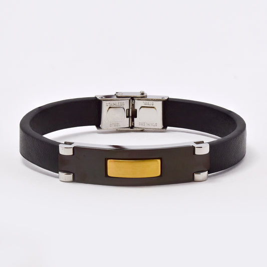 SSMB2961 - Steel double rope ID cuff bangle