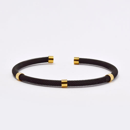 SSMB2963 - Steel mesh cuff bangle