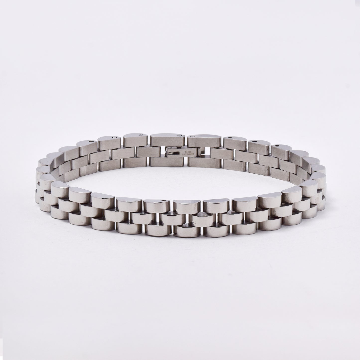 SSMB2965 - Steel 21cm x 8mm watchband bracelet