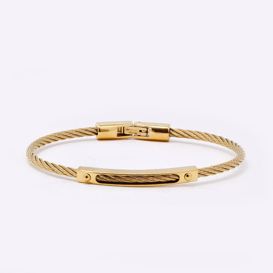 SSMB3188 - Steel 64mm x 3mm wire bangle