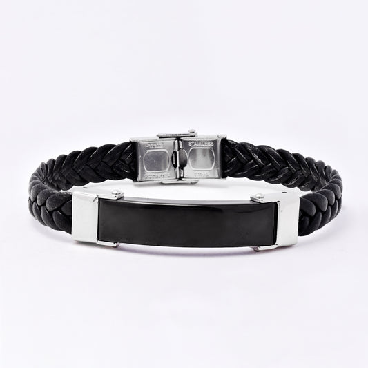 SSMB3212 - Steel 22cm x 9mm ID weave bracelet