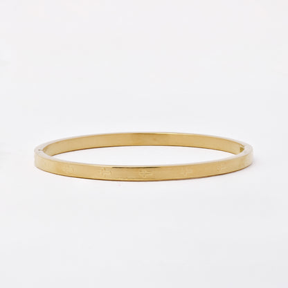 SSMB3222 - Steel 56mm x 47mm x 4mm hinged cross bangle