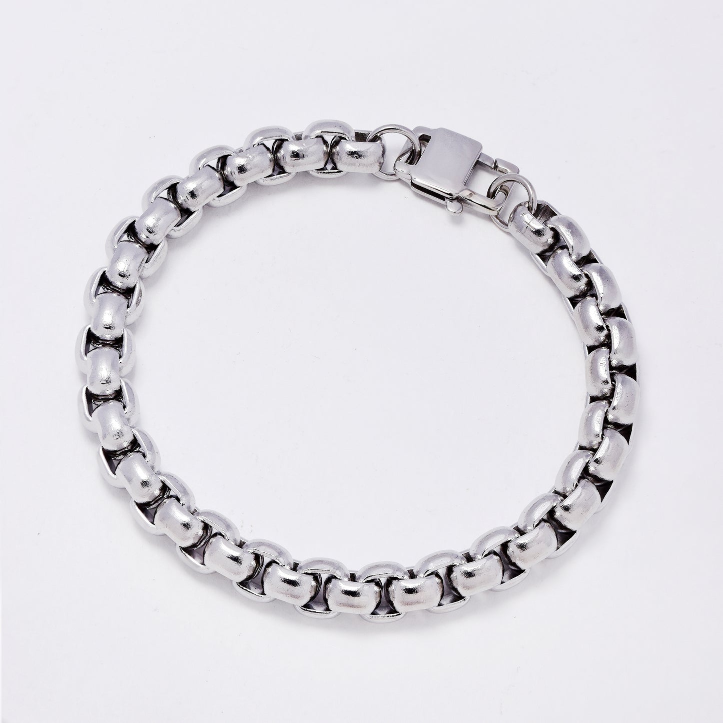 SSMB3282 - Steel 21.5cm x 8mm chunky rolo bracelet