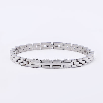 SSMB3323 - Steel 22cm x 6mm watchstrap ID bracelet