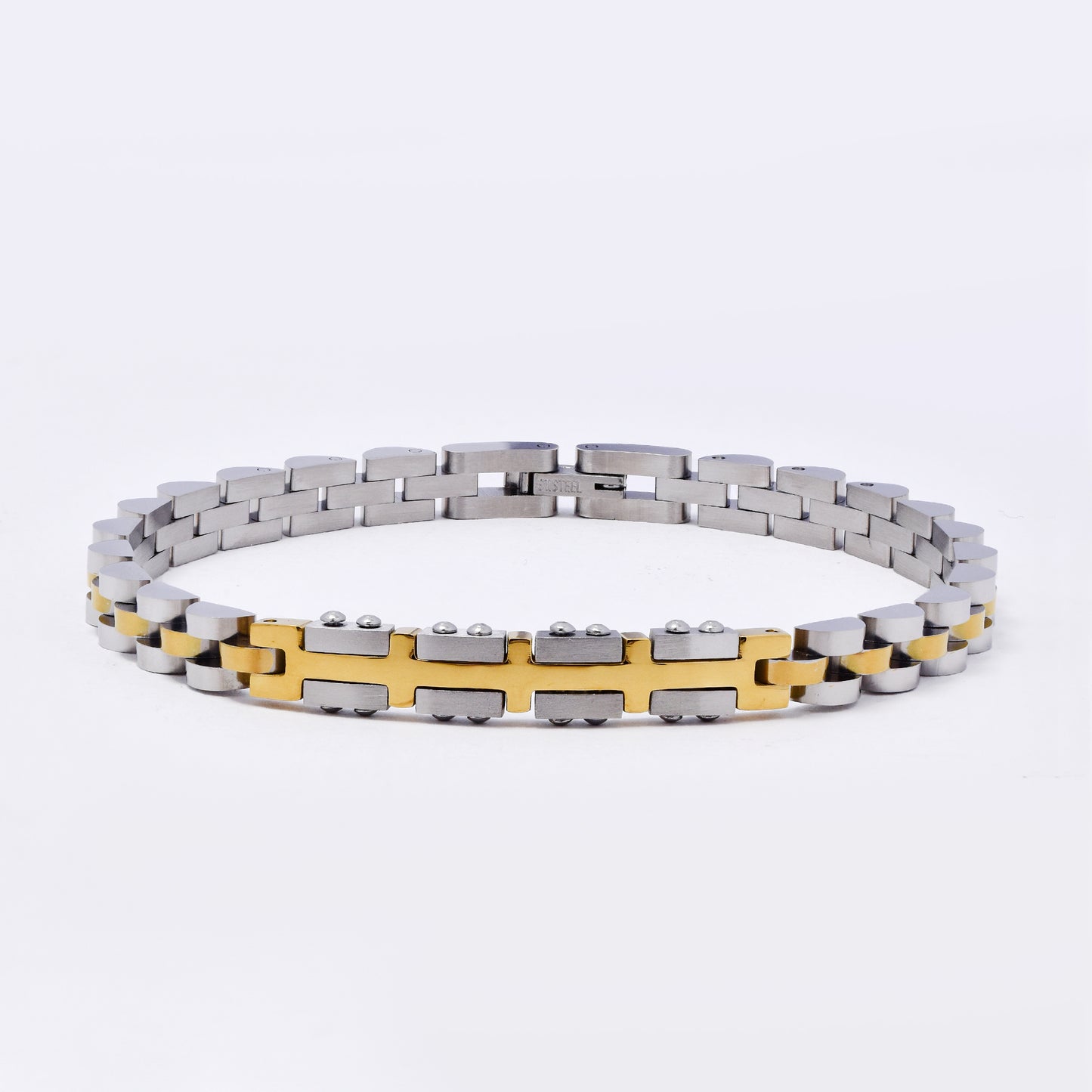 SSMB3323 - Steel 22cm x 6mm watchstrap ID bracelet