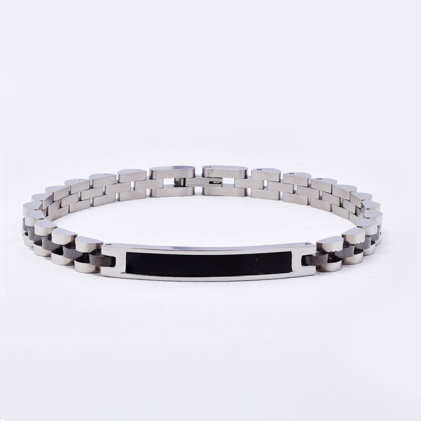 SSMB3324 - Steel 22cm x 6mm watchstrap ID bracelet