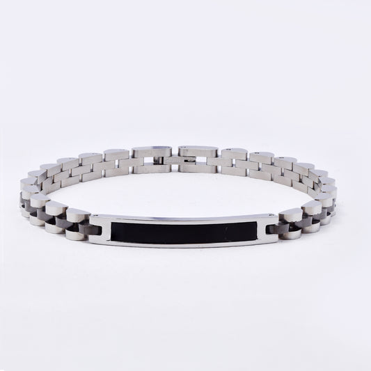 SSMB3324 - Steel 22cm x 6mm watchstrap ID bracelet