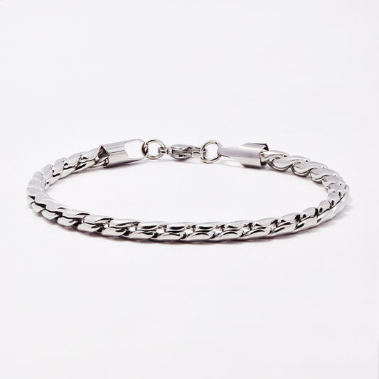 SSMB3406 - Steel 20.5cm x 4mm S-link bracelet