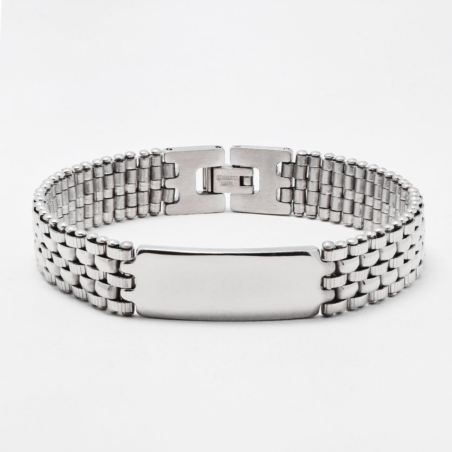 SSMB3462 - Steel 22.3cm x 13mm watch-strap ID bracelet