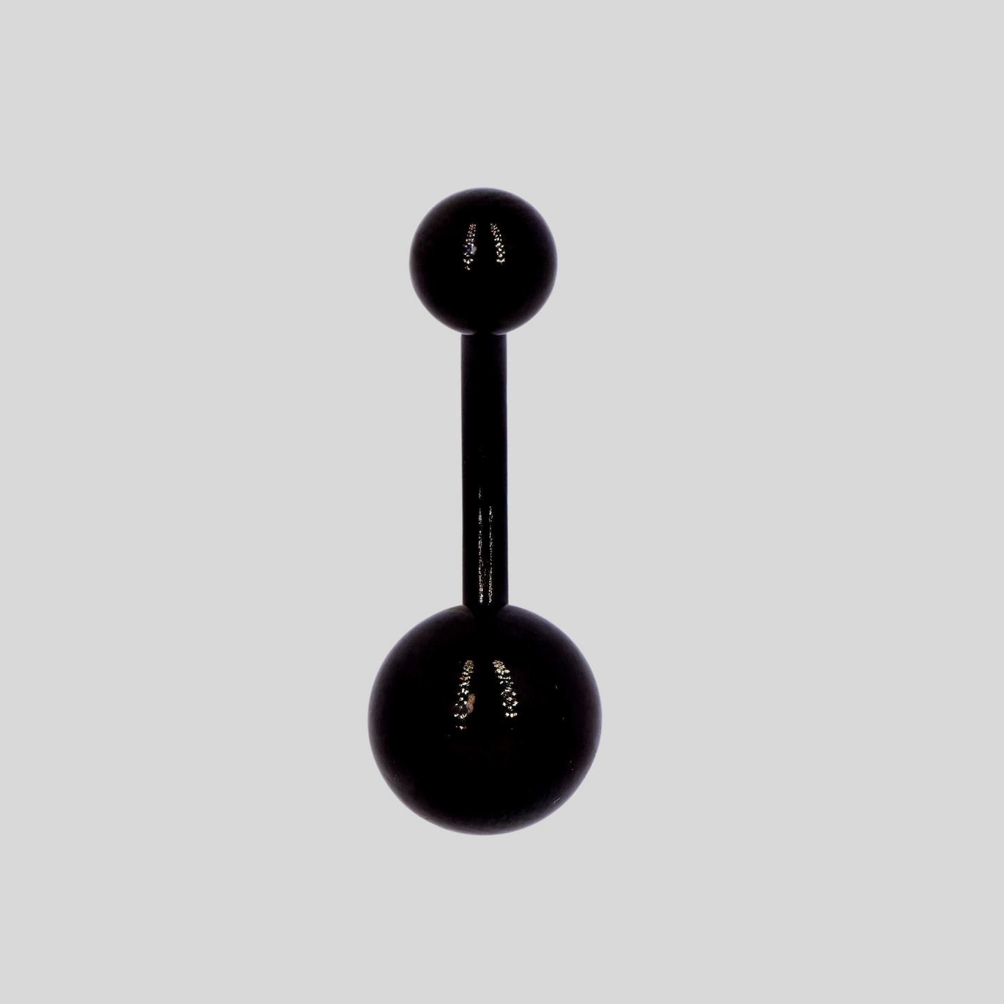 Stainless steel double ball belly ring - SSMBJ2011