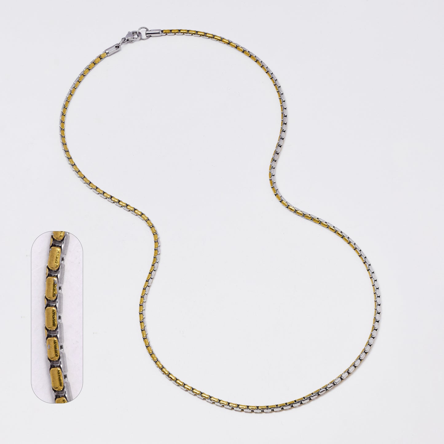 SSMC3357 - Steel 55cm x 2.5mm elongated box chain