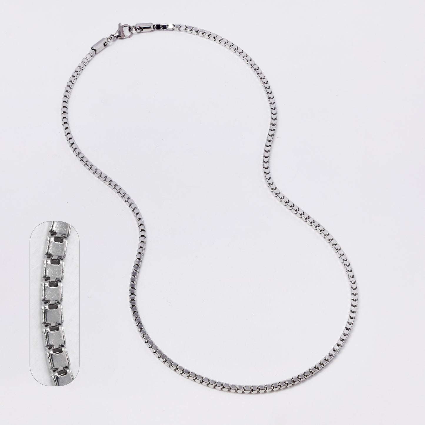 SSMC3360 -  Steel 55cm x 3mm square box chain