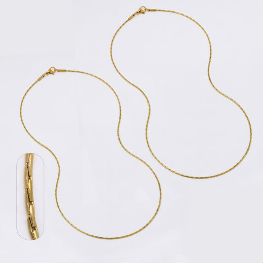 SSMC3365 - Steel 2-Pack 45cm x 1.2mm elongated box chain