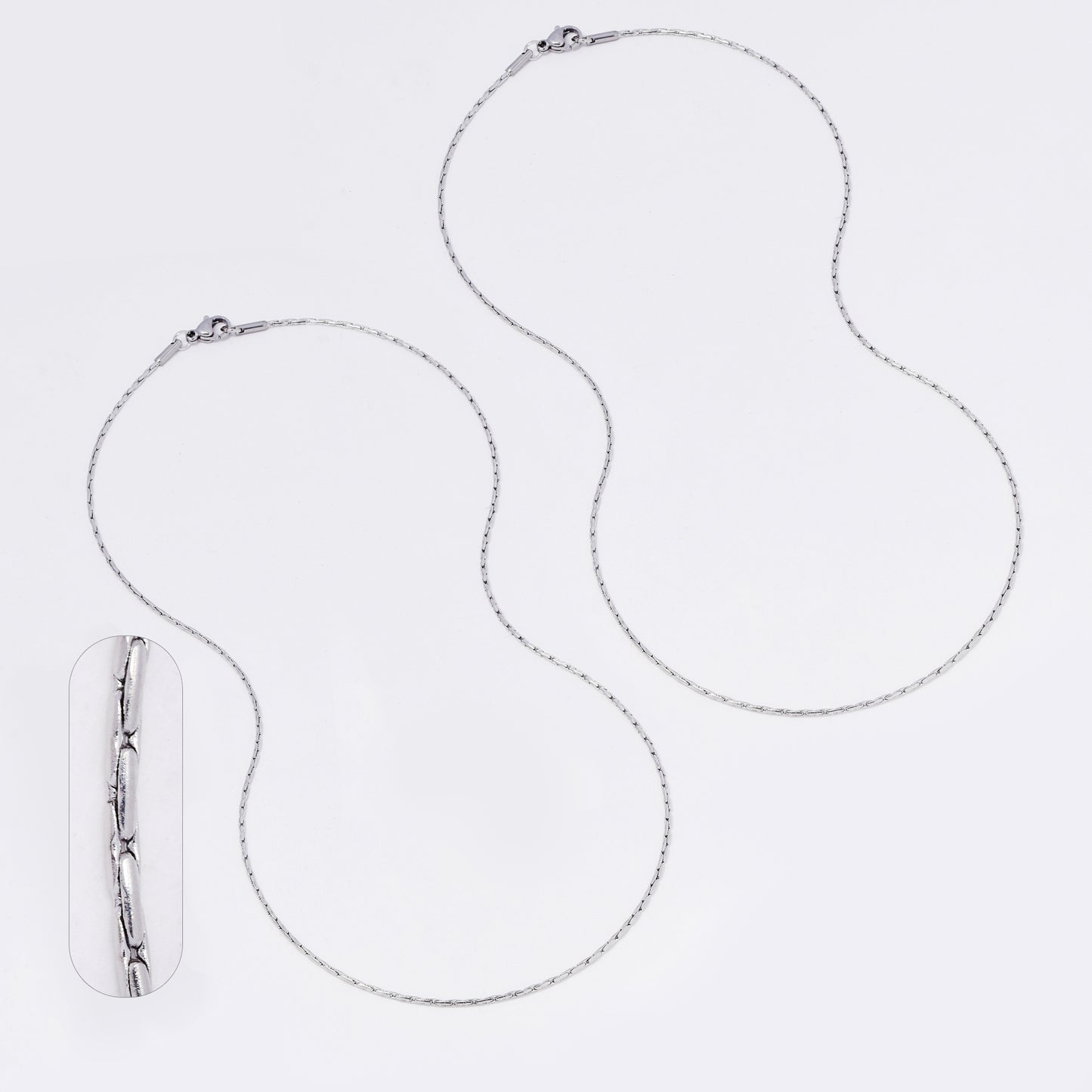 SSMC3365 - Steel 2-Pack 45cm x 1.2mm elongated box chain