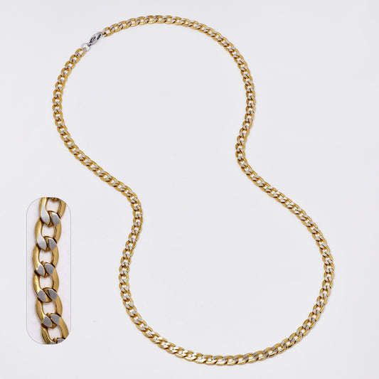 SSMC3370 - Steel 60cm x 5mm two-toned curb chain