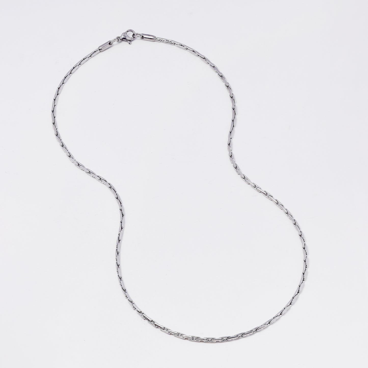 SSMC3371 - Steel 44.5cm x 2mm rectangular link chain