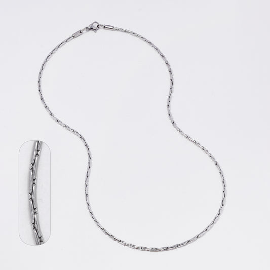 SSMC3371 - Steel 44.5cm x 2mm rectangular link chain