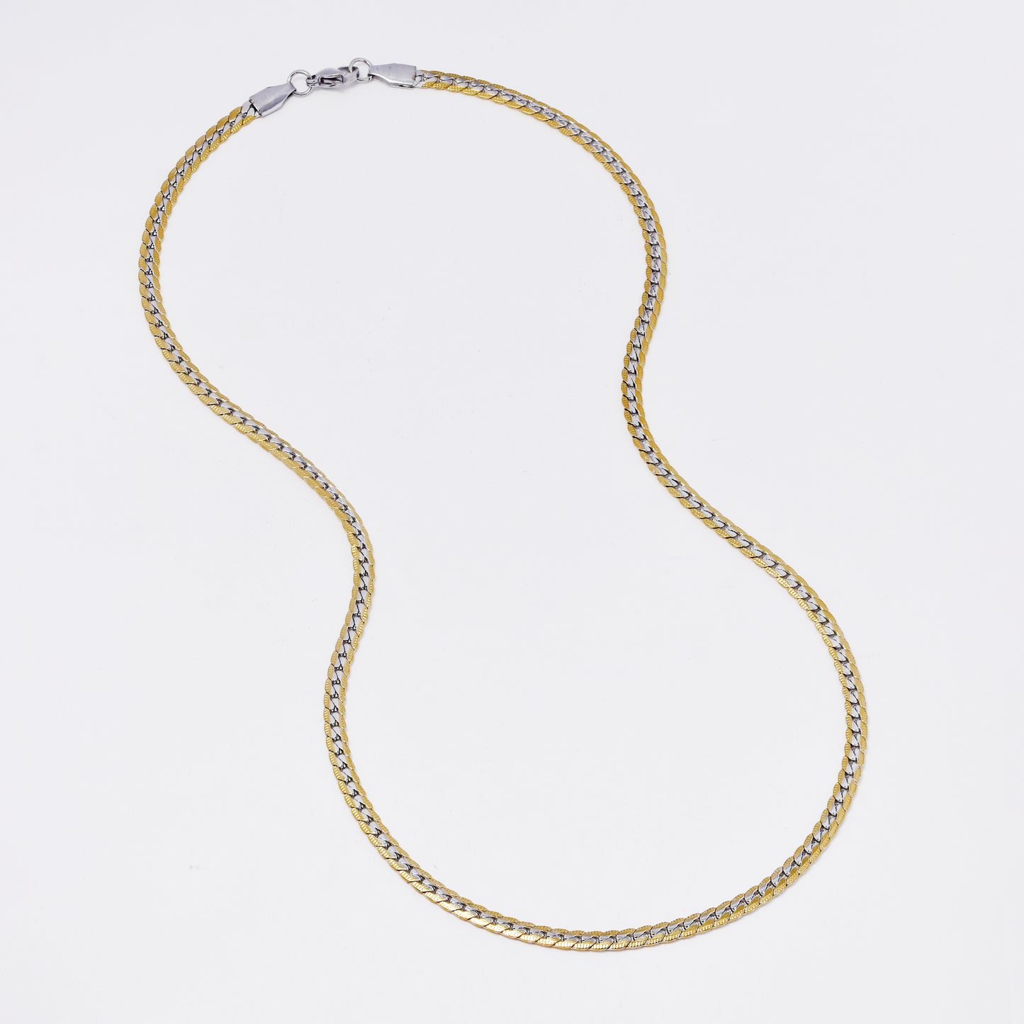 SSMC3374 - Steel 49.5cm x 4mm textured tight curb chain