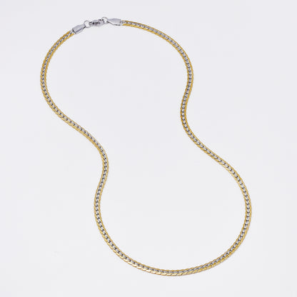 SSMC3374 - Steel 49.5cm x 4mm textured tight curb chain