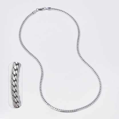 SSMC3374 - Steel 49.5cm x 4mm textured tight curb chain