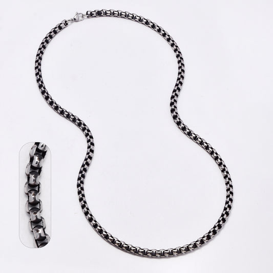 SSMC3407 - Steel 54.5cm x 5mm oxidised box chain