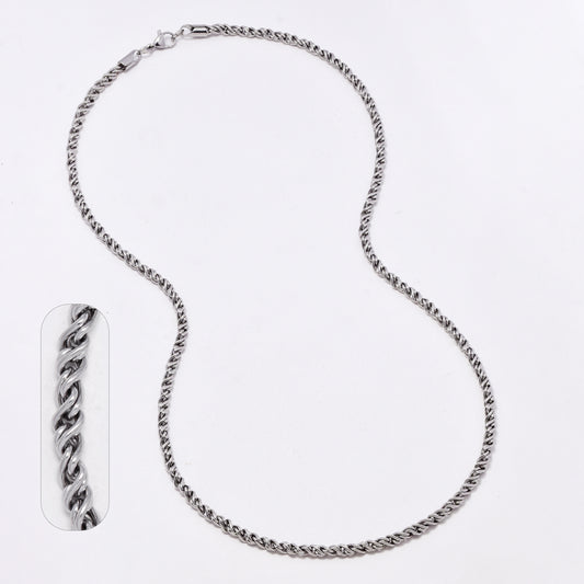 SSMC3408 - Steel 60cm x 4mm twisted link chain