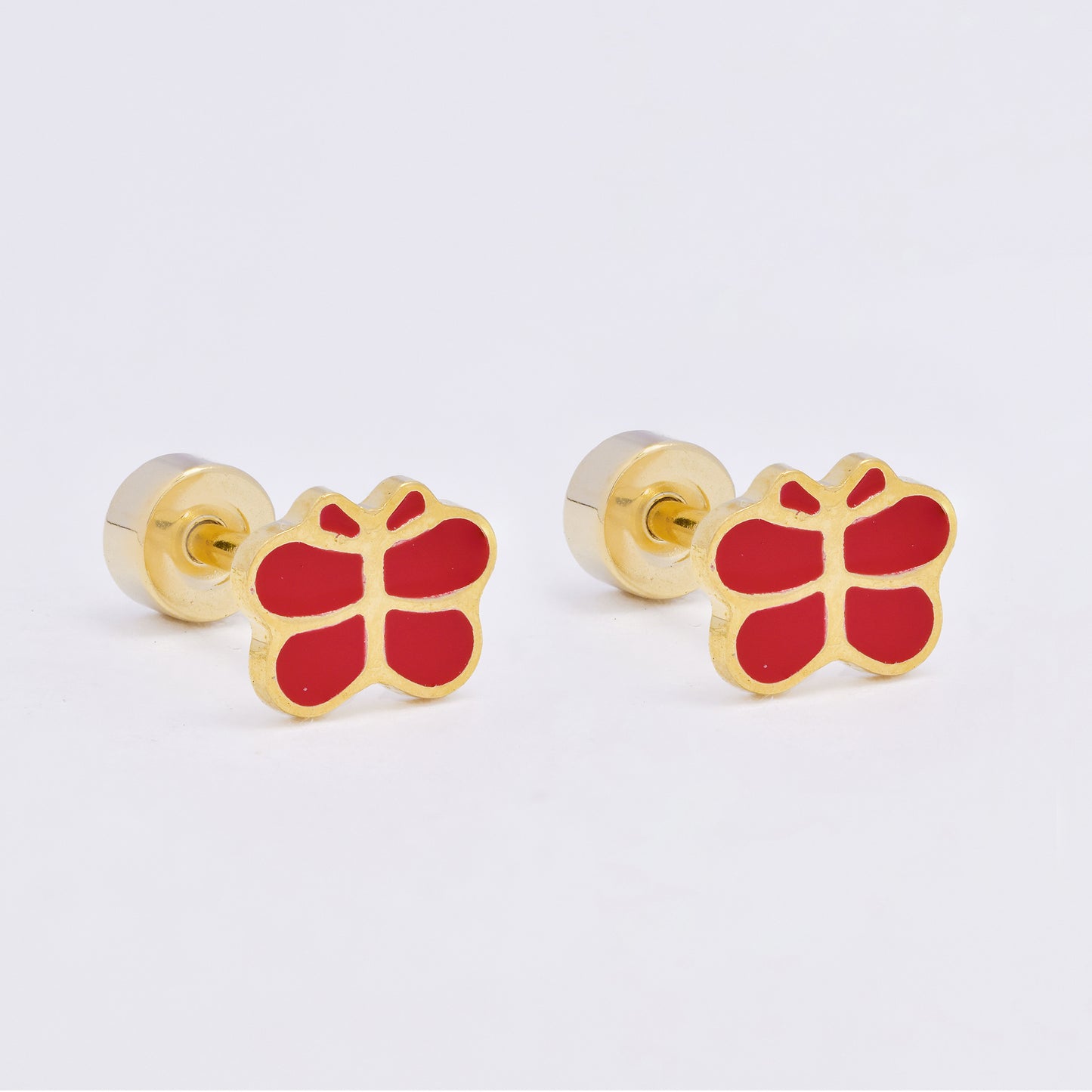 SSME3474 - Steel 12-pack 5.5mm x 7mm small enamel butterfly