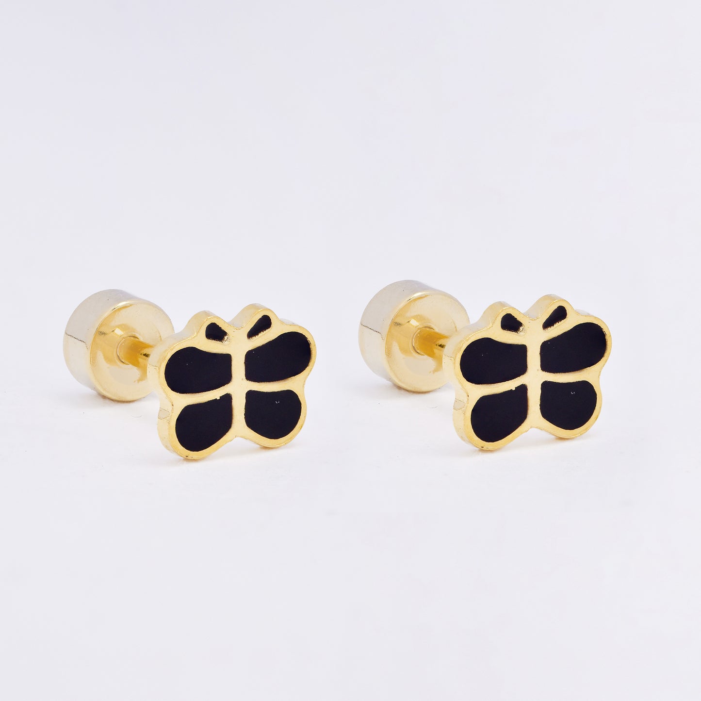 SSME3474 - Steel 12-pack 5.5mm x 7mm small enamel butterfly