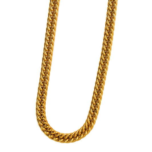 Stainless steel 7mm x 60cm tight curb chain - SSMN2810