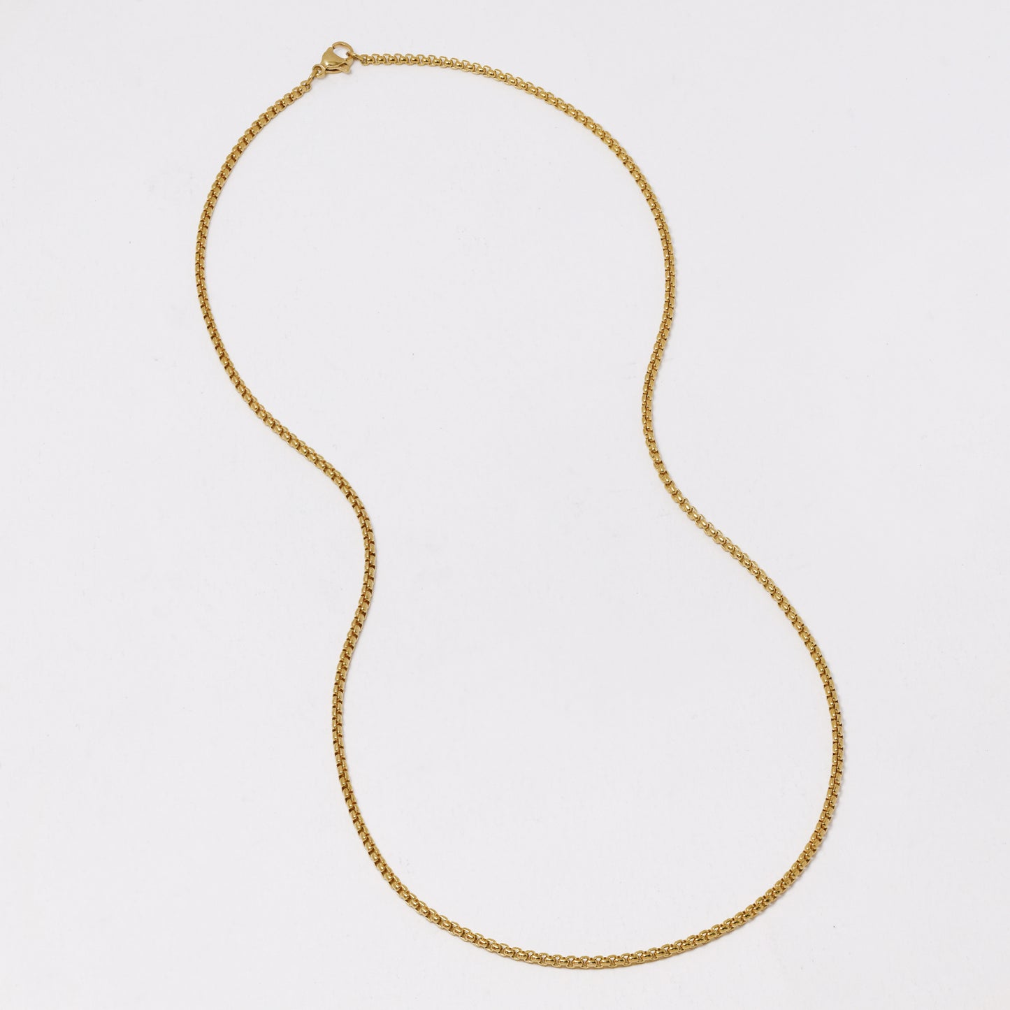 2 Pack stainless steel Rolo 2mm x 50cm chain - SSMN2814