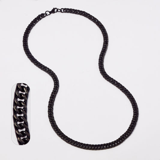 Stainless steel 7mm x 60cm curb chain - SSMN2816