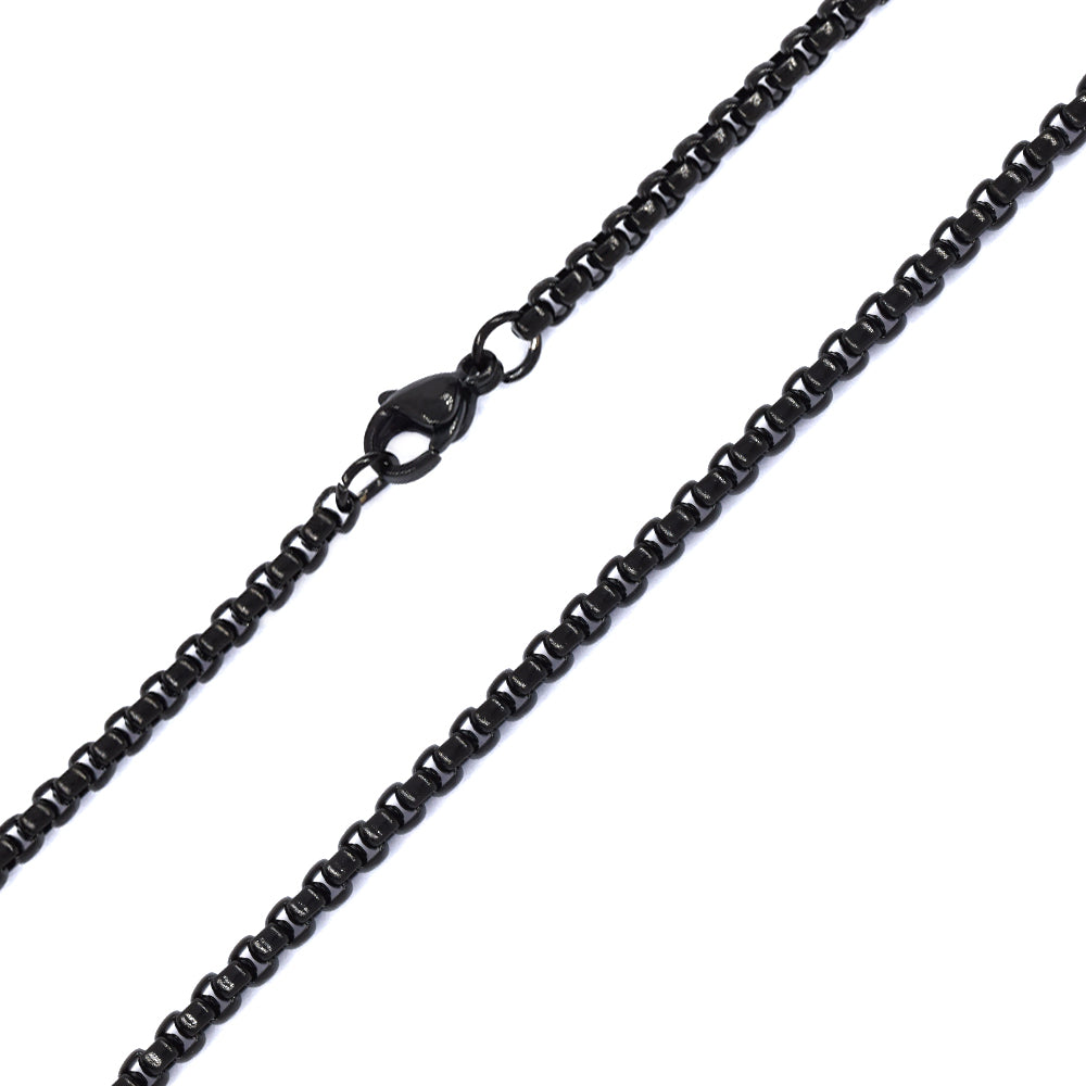 2 Pack stainless steel Rolo 3mm x 60cm chain - SSMN2851