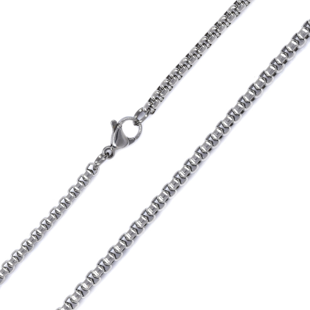 2 Pack stainless steel Rolo 3mm x 60cm chain - SSMN2851