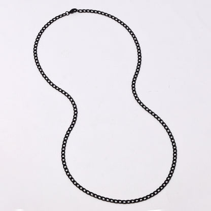 2 Pack stainless steel curb 3.8mm x 60cm chain - SSMN2853