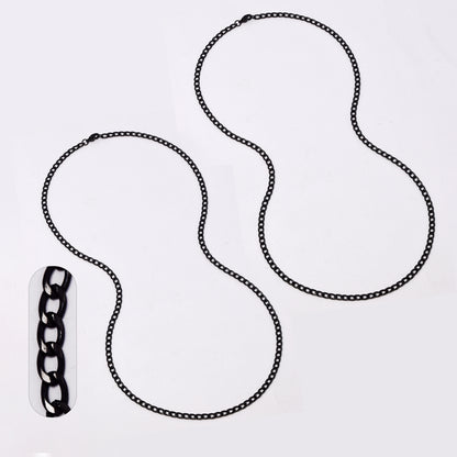 2 Pack stainless steel curb 3.8mm x 60cm chain - SSMN2853