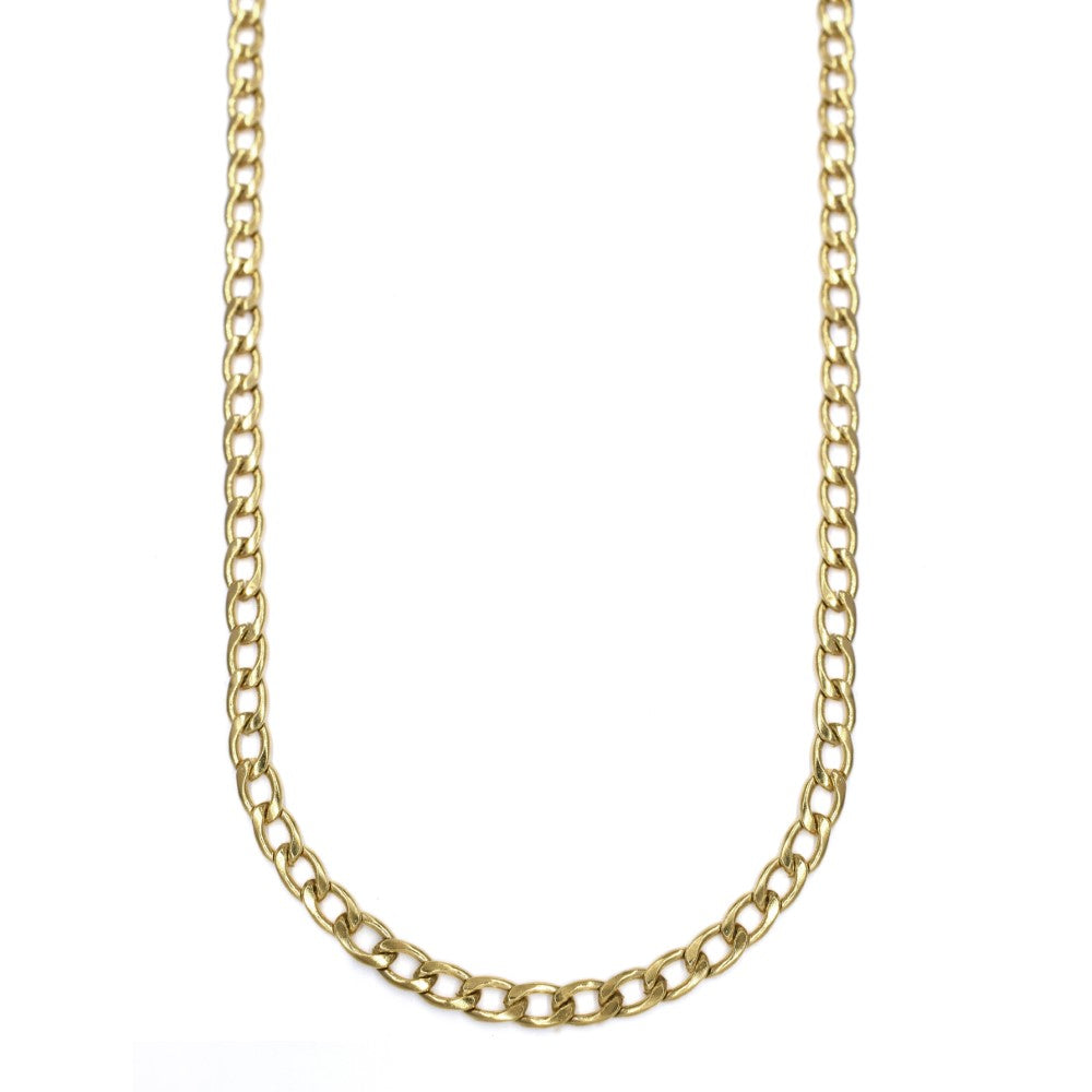 2 Pack stainless steel curb 3.8mm x 60cm chain - SSMN2853