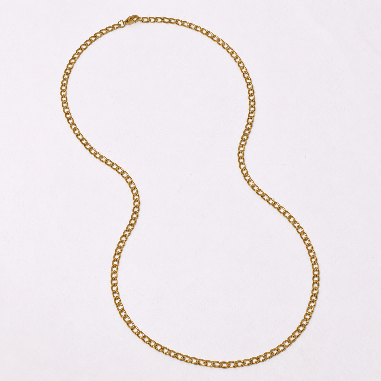 2 Pack stainless steel curb 3.8mm x 60cm chain - SSMN2853