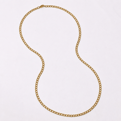 2 Pack stainless steel curb 3.8mm x 60cm chain - SSMN2853