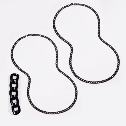 2 Pack stainless steel curb 5mm x 60cm chain - SSMN2854