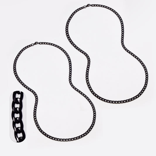 2 Pack stainless steel curb 5mm x 60cm chain - SSMN2854