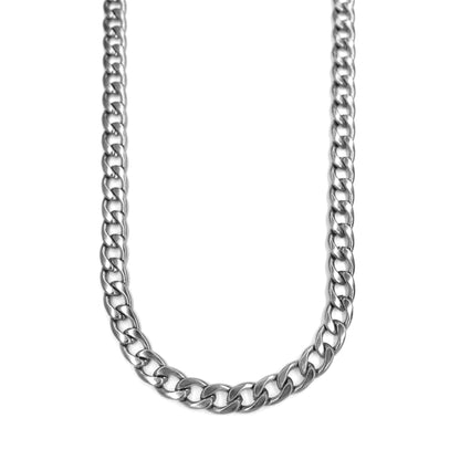 Stainless steel curb 7mm x 60cm chain