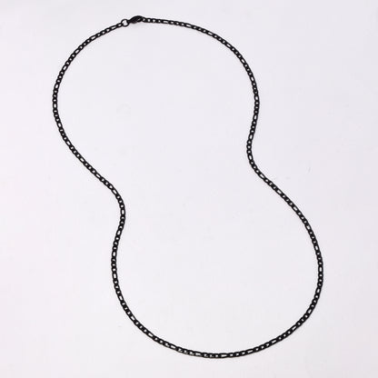 2 Pack stainless steel figaro 3mm x 60cm chain - SSMN2856