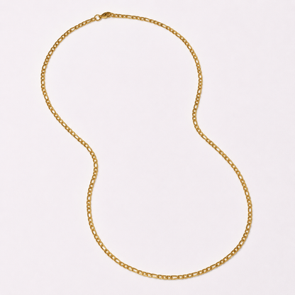 2 Pack stainless steel figaro 3mm x 60cm chain - SSMN2856