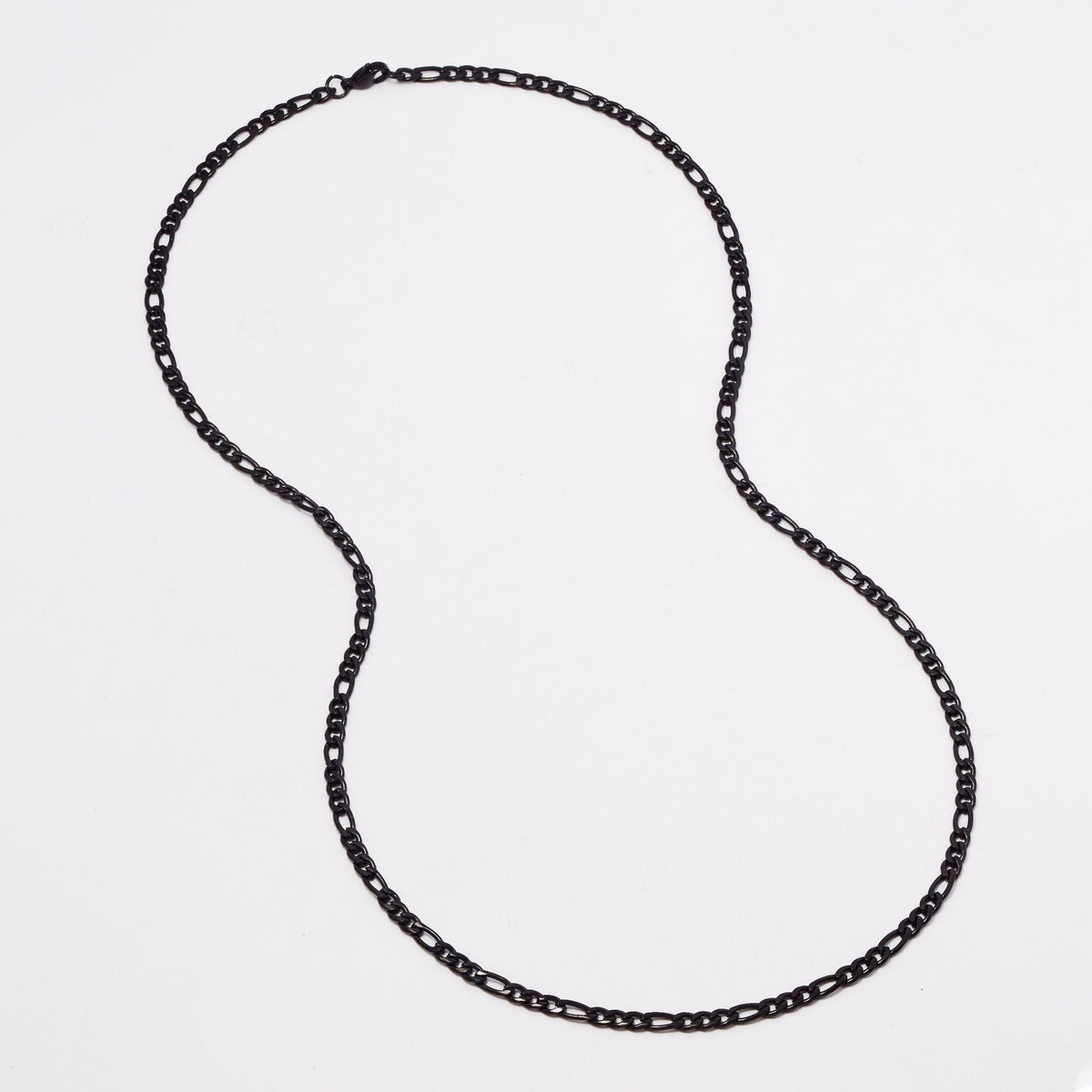 2 Pack stainless steel figaro 3.8mm x 60cm chain - SSMN2857