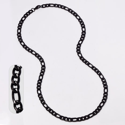 Stainless steel figaro 7mm x 60cm chain - SSMN2859