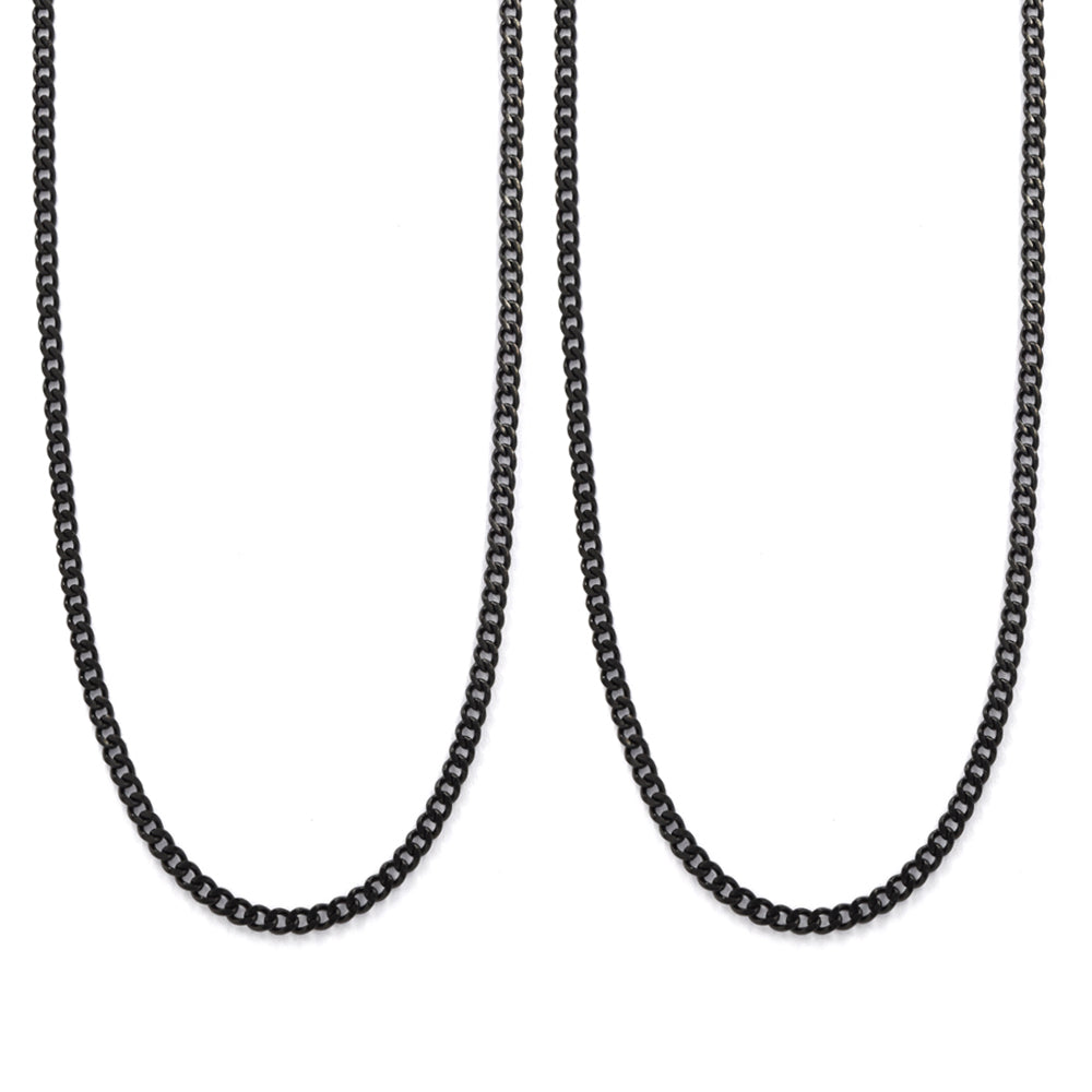 Buy 1 get 1 FREE - 2 Pack stainless steel 2mm x 55cm curb chain - SSMN2860