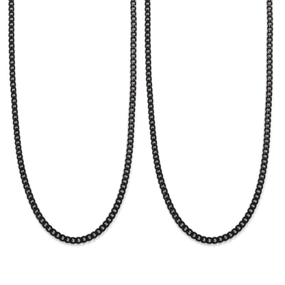 Buy 1 get 1 FREE - 2 Pack stainless steel 2mm x 55cm curb chain - SSMN2860