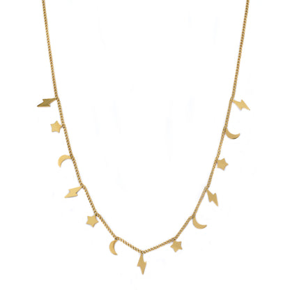 Stainless steel trinket choker necklace - SSMN2863