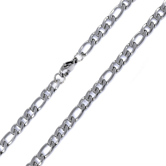 Stainless steel figaro 4mm x 60cm chain