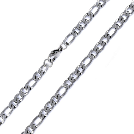 Stainless steel figaro 5mm x 60cm chain - SSMN2885